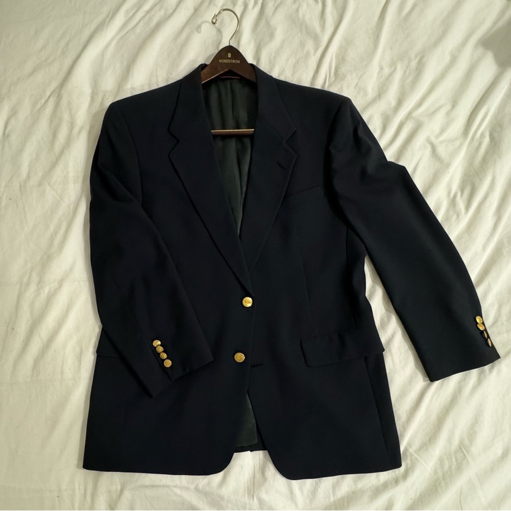 Hart Schaffner and Marx for Nordstrom Navy Blue Blazer
